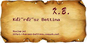 Kárász Bettina névjegykártya